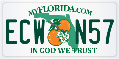 FL license plate ECWN57