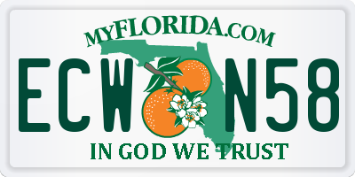 FL license plate ECWN58