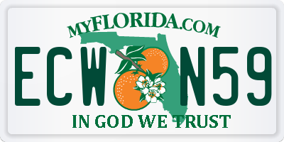 FL license plate ECWN59