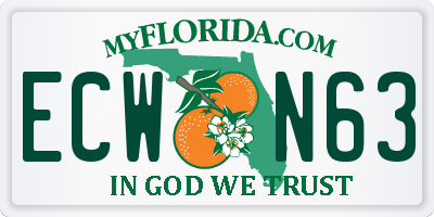 FL license plate ECWN63