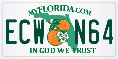 FL license plate ECWN64
