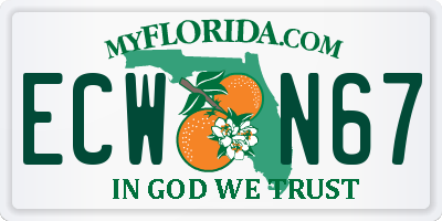 FL license plate ECWN67