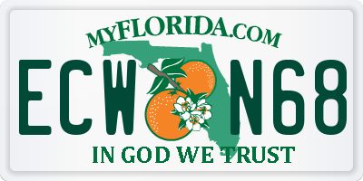 FL license plate ECWN68