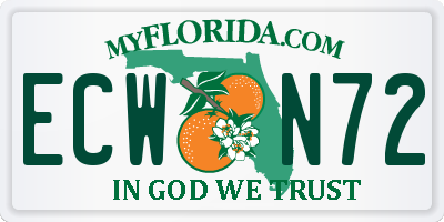 FL license plate ECWN72