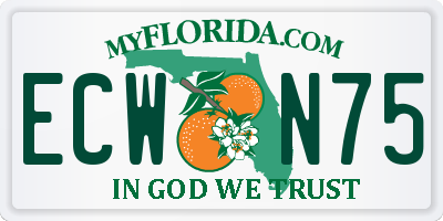 FL license plate ECWN75