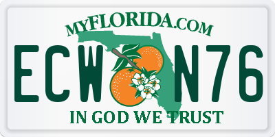 FL license plate ECWN76