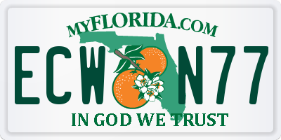 FL license plate ECWN77