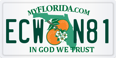FL license plate ECWN81