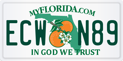 FL license plate ECWN89