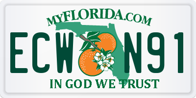FL license plate ECWN91