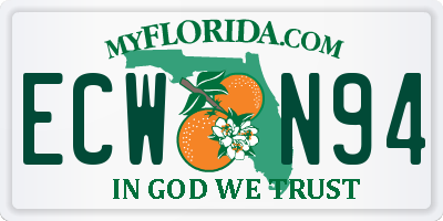 FL license plate ECWN94