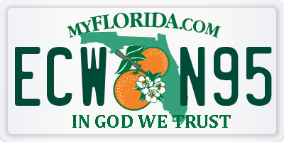FL license plate ECWN95