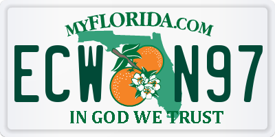 FL license plate ECWN97