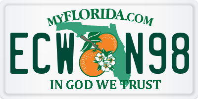 FL license plate ECWN98