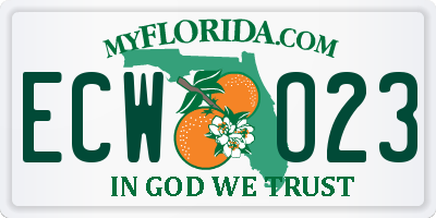 FL license plate ECWO23