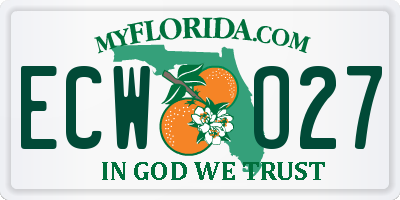 FL license plate ECWO27