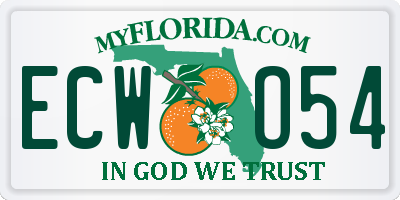 FL license plate ECWO54