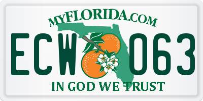 FL license plate ECWO63