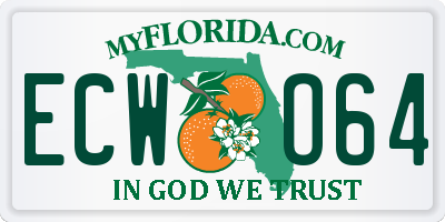 FL license plate ECWO64
