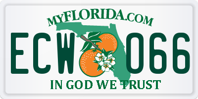 FL license plate ECWO66