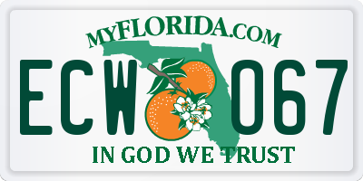 FL license plate ECWO67
