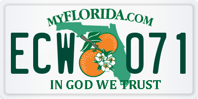 FL license plate ECWO71