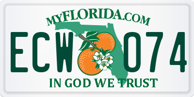 FL license plate ECWO74