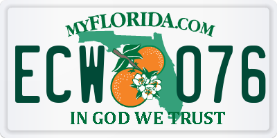 FL license plate ECWO76