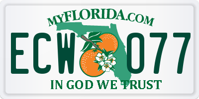 FL license plate ECWO77