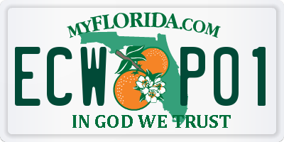 FL license plate ECWP01