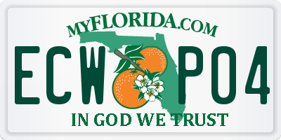 FL license plate ECWP04