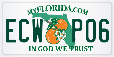 FL license plate ECWP06