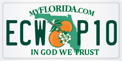 FL license plate ECWP10
