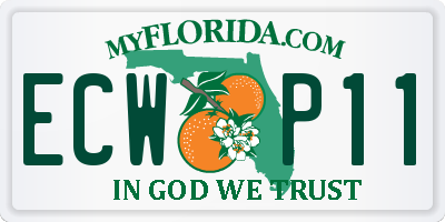 FL license plate ECWP11