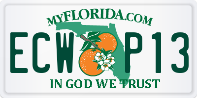 FL license plate ECWP13