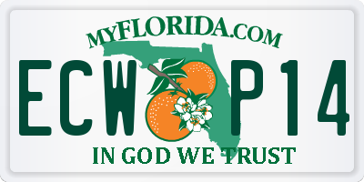 FL license plate ECWP14