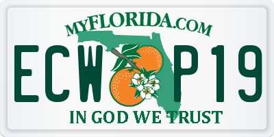 FL license plate ECWP19