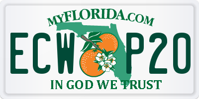 FL license plate ECWP20