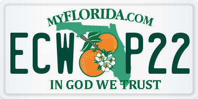 FL license plate ECWP22