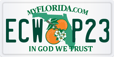 FL license plate ECWP23