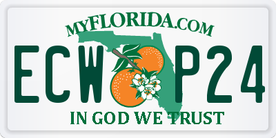 FL license plate ECWP24