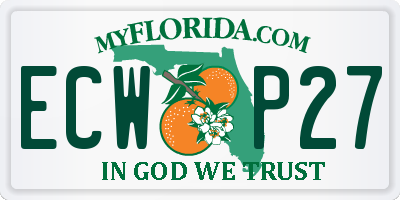 FL license plate ECWP27