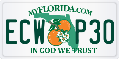 FL license plate ECWP30
