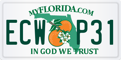 FL license plate ECWP31