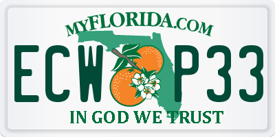 FL license plate ECWP33