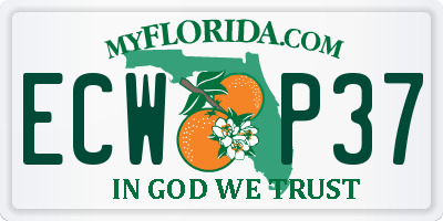 FL license plate ECWP37