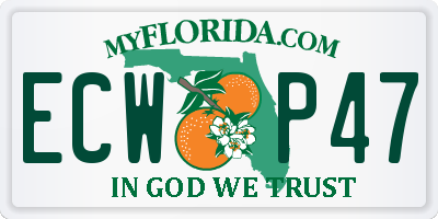 FL license plate ECWP47