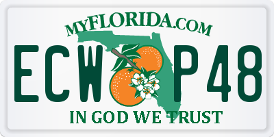 FL license plate ECWP48