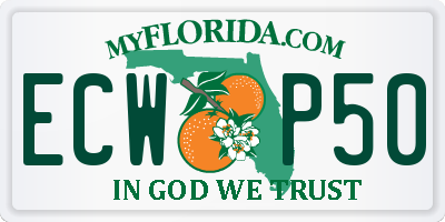 FL license plate ECWP50