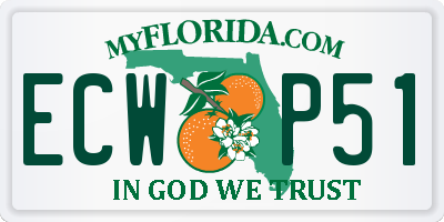 FL license plate ECWP51